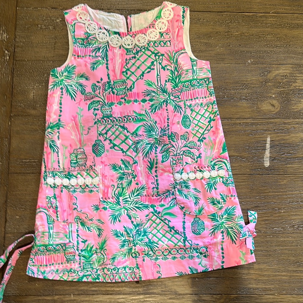 Lilly Pulitzer Pink and Green Kids Dress